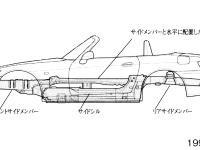 ハイXボーンフレーム構造図 (側面)