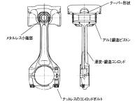 ピストンおよびコンロッド