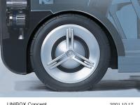 UNIBOX (Concept vehicle) Ultra-lightweight aluminum wheels with built-in shock absorbers