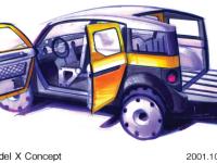 model X (Concept vehicle) Exterior illustration