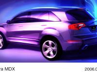 新型アキュラMDX エクステリアデザインスケッチ:リアビュー