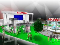 Hondaブースのイメージイラスト