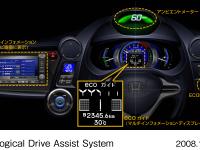 「インサイト」インストルメントパネル イメージ (ステアリングホイールを一部省略してあります)