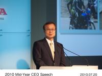 2010年7月 社長会見：伊東孝紳代表取締役社長 