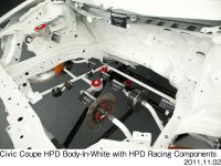シビッククーペ HPDホワイトボディ（HPDレース仕様パーツ付）