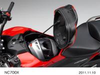 NC700X Luggage Space with Helmet