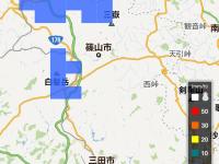 Honda Moto LINC 降雨・降雪マップ画面イメージ