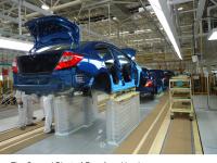 ドア収納型フルパレット搬送組立ライン