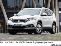 欧州CR-V 1.6L i-DTECディーゼルエンジン搭載モデル 