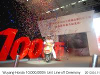 ラインオフ１０００万台機種「新優悦」 