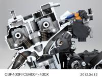 CBR400R/CB400F/400X 吸・排気ポート （カットモデル）