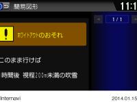 車載インターナビ通知画面イメージ