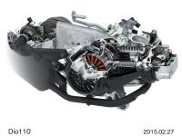 Dio110 エンジン単体写真（カットモデル） 