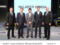 Honda F1記者会見 McLaren‐Honda 2015