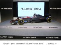 Honda F1記者会見 McLaren‐Honda 2015