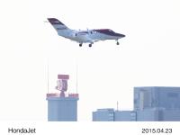 羽田空港に着陸したHondaJet