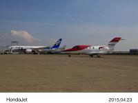 羽田空港に着陸したHondaJet