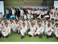 ラインオフ式典の様子