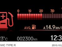 マルチインフォメーションディスプレイ  (平均燃費表示)