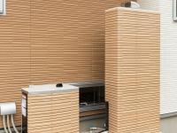 住宅の外観にマッチする外装を施した家庭用ガスエンジンコージェネレーションユニット