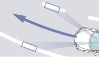 LKAS〈車線維持支援システム〉作動イメージ図