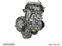 水冷4ストロークDOHC4バルブ直列2気筒250ccエンジン（イメージCG）