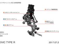 CIVIC TYPE R フロントサスペンション投入技術説明図