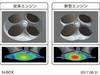 燃焼室形状比較イメージ図