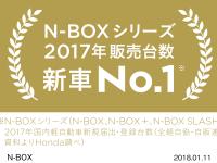 N-BOXシリーズ 2017年販売台数 新車No.1