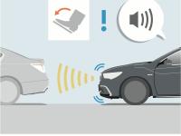 誤発進抑制機能 作動イメージ図
