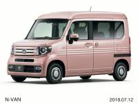 N-VAN +STYLE FUN・Honda SENSING フロント7:3（プレミアムピンク・パール）