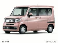 N-VAN +STYLE COOL・Honda SENSING フロント7:3（プレミアムピンク・パール）