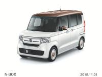 N-BOX 特別仕様車 G・L Honda SENSING カッパーブラウンスタイル フロント7：3（プラチナホワイト・パール＆カッパー）