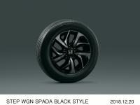 STEP WGN SPADA ブラッククリア塗装16インチアルミホイール（SPADA専用デザイン）