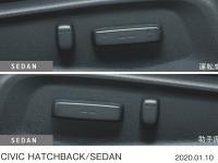 CIVIC HATCHBACK 標準 CIVIC SEDAN メーカーオプション 運転席8ウェイパワーシート/助手席4ウェイパワーシート