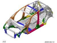ボディー(ハイテン材適用箇所) 説明図