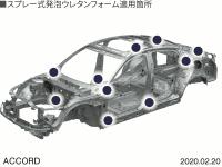 アコード スプレー式発泡ウレタンフォーム適用箇所