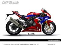 CBR1000RR-R FIREBLADE SP ファイナルスケッチ カラーリング