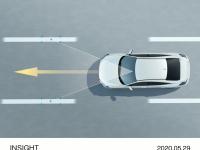 INSIGHT 車線維持支援システム＜LKAS＞ 作動イメージ