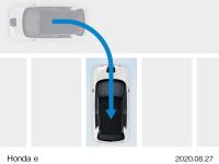 並列駐車(カメラで認識) 作動イメージ図
