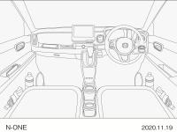 N-ONE 収納レイアウトイメージ図