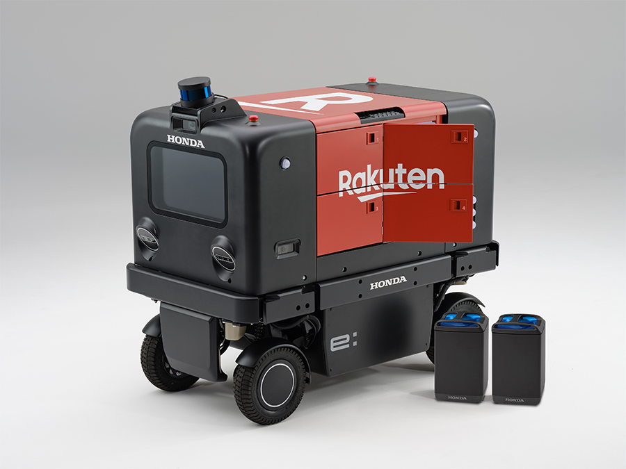 Hondaと楽天が自動配送ロボットの走行実証実験を共同で開始 Hondaと楽天が自動配送ロボットの走行実証実験を共同で開始
