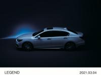 LEGEND Hybrid EX・Honda SENSING Elite サイドスタイリングイメージ（プラチナホワイト・パール）