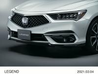 LEGEND Hybrid EX・Honda SENSING Elite フロント周り（プラチナホワイト・パール）
