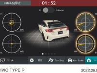 CIVIC TYPE R Honda LogR タイヤ摩擦円/3Dモーション