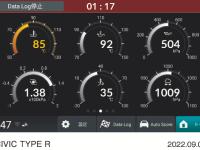 CIVIC TYPE R Honda LogR デジタル計器表示