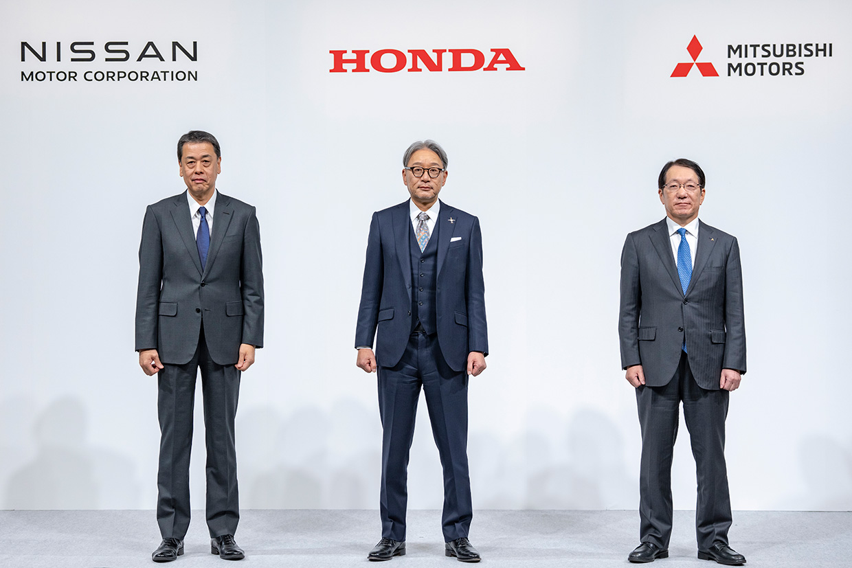 日産自動車・Honda・三菱自動車共同会見