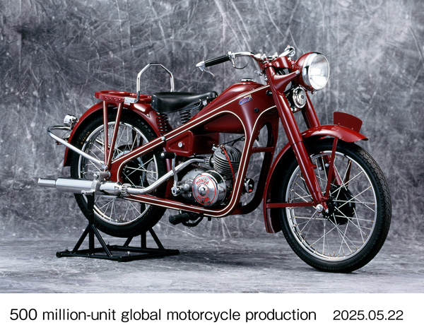 1949年 ドリームD型（本格的な二輪車の第一号モデル）