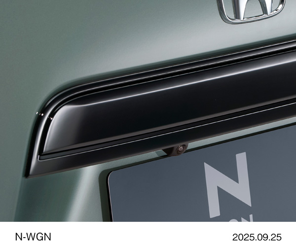 リアライセンスガーニッシュ＋リアライセンスガーニッシュモール（クリスタルブラック・パール）CUSTOM L・ターボ  特別仕様車 BLACK STYLE