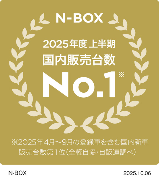 2025年度上半期国内販売台数第1位